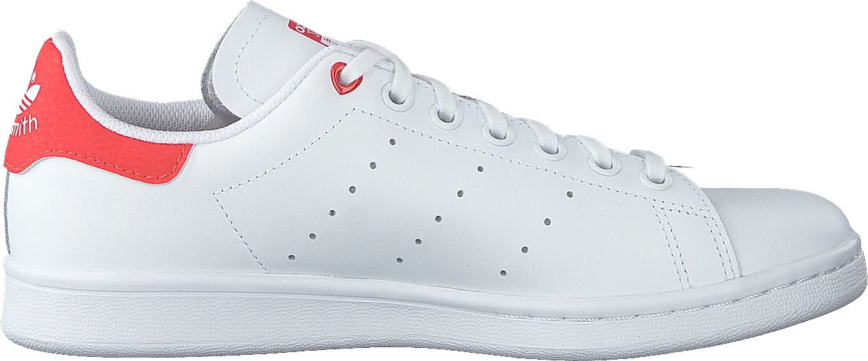 Adidas Originals Stan Smith J Ftwwht/ftwwht/actred 2 Adidas Originals Stan Smith J Ftwwht/ftwwht/actred - Image 2