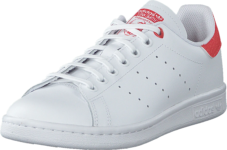 Adidas Originals Stan Smith J Ftwwht/ftwwht/actred 3 Adidas Originals Stan Smith J Ftwwht/ftwwht/actred - Image 3