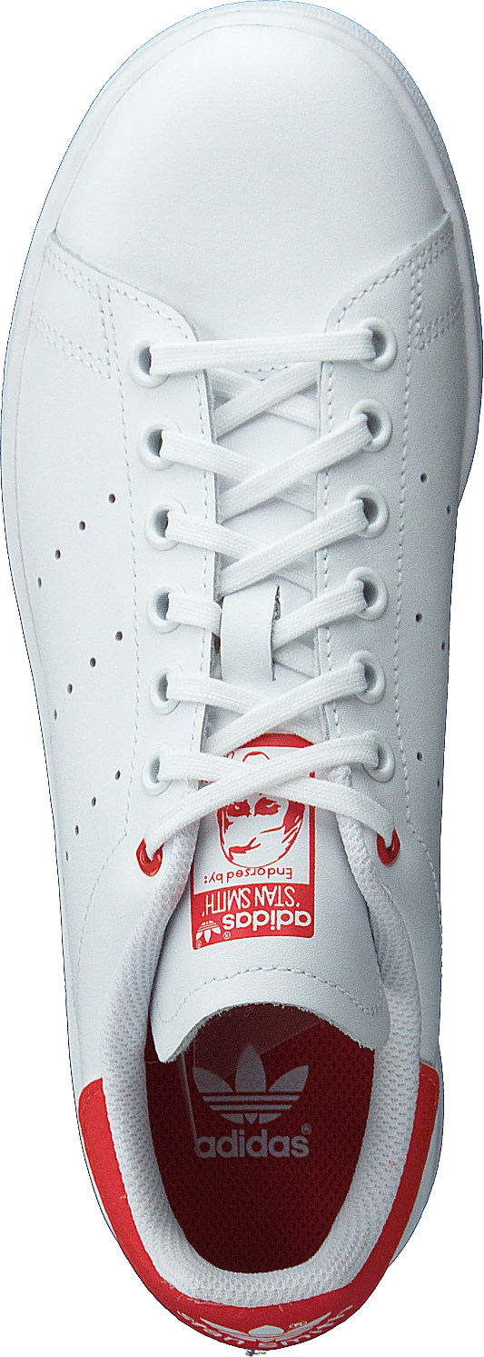 Adidas Originals Stan Smith J Ftwwht/ftwwht/actred 6 Adidas Originals Stan Smith J Ftwwht/ftwwht/actred - Image 6
