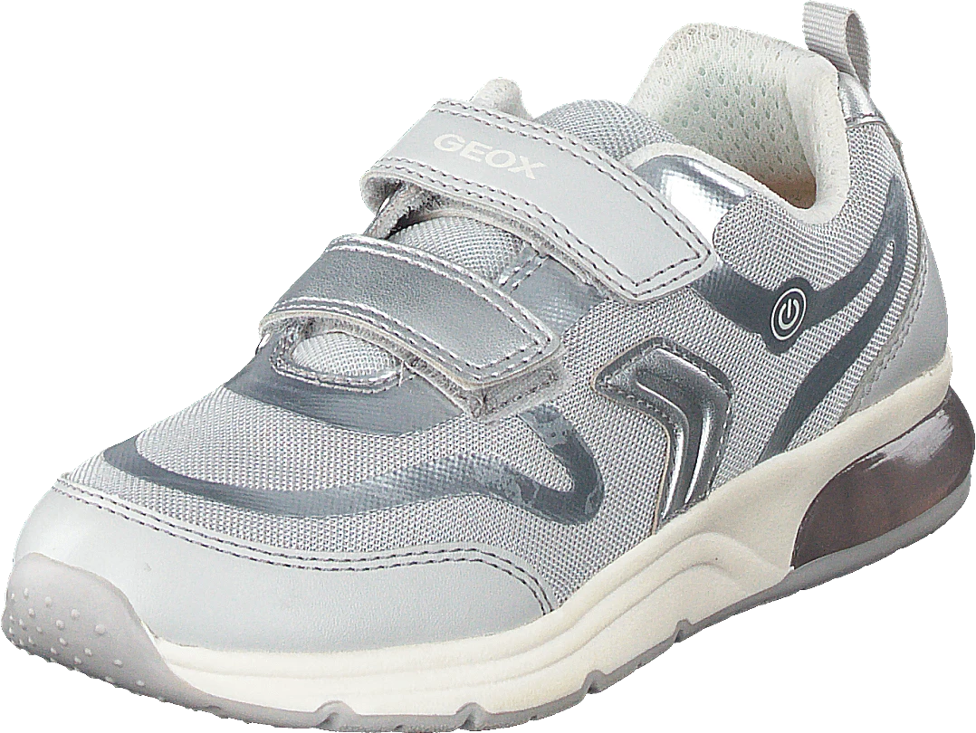 Geox J Spaceclub Girl Grey/silver 3 Geox J Spaceclub Girl Grey/silver - Image 3