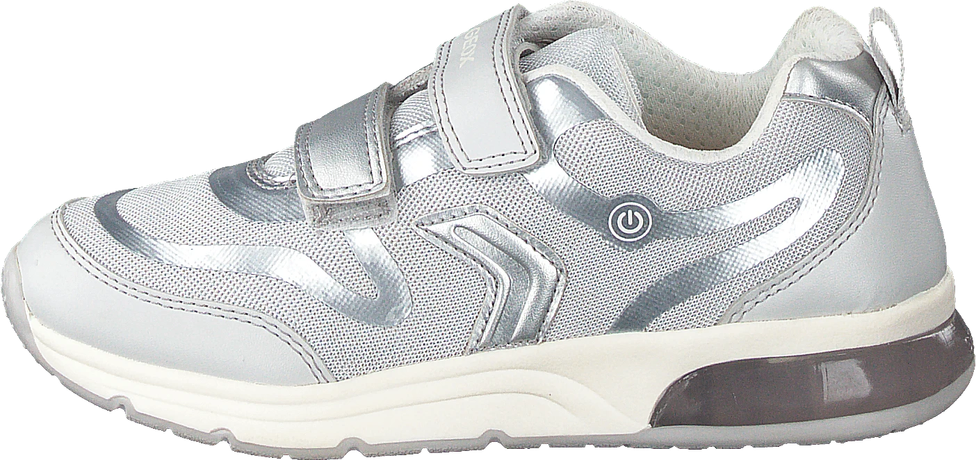 Geox J Spaceclub Girl Grey/silver 1 Geox J Spaceclub Girl Grey/silver