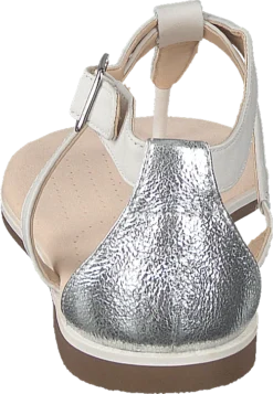 Clarks Bay Poppy White Silver -Duffy kauppa 60154 42 4