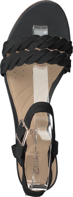 Clarks Mena Blossom Black Nubuck -Duffy kauppa 60154 56 5