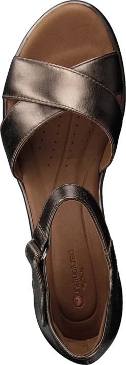 Clarks Unplaza Cross Pebble Metallic -Duffy kauppa 60154 65 5