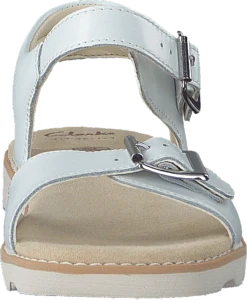 Clarks Crown Bloom K White Leather -Duffy kauppa 60155 12 3