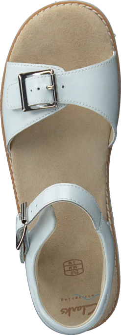 Clarks Crown Bloom K White Leather -Duffy kauppa 60155 12 5