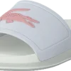 Lacoste Croco Slide 119 3 Cfa Wht/lt Pnk