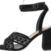 Bianco Cali Velour Dots Sandal 104 - Black 4