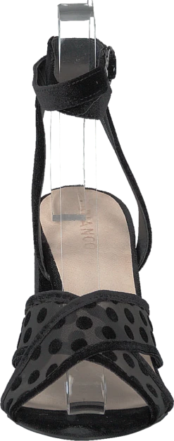 Bianco Cali Velour Dots Sandal 104 - Black 4 -Duffy kauppa 60164 71 3