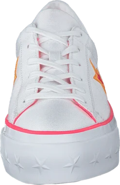 Converse One Star Platform White / Racer Pink / Orange -Duffy kauppa 60169 20 3