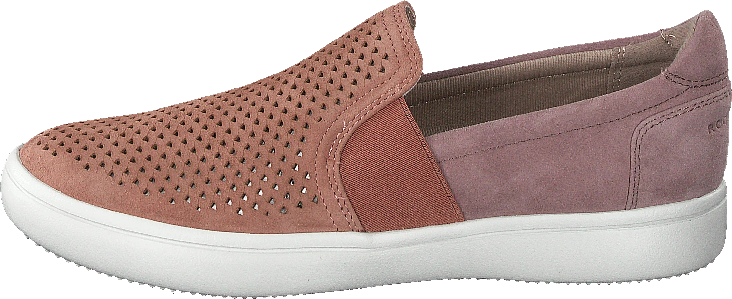 Rockport Cl Ariell Goreslipon Pink/mauve Kid Suede 1 Rockport Cl Ariell Goreslipon Pink/mauve Kid Suede