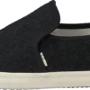 Toms Felt Wm Clmt Slipon Black