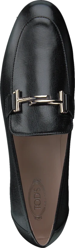 Tod's Double T Leather Loafers Nero -Duffy kauppa 60188 88 5