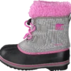 Sorel Children's Yoot Pac Nylon Chrome Grey Orchid