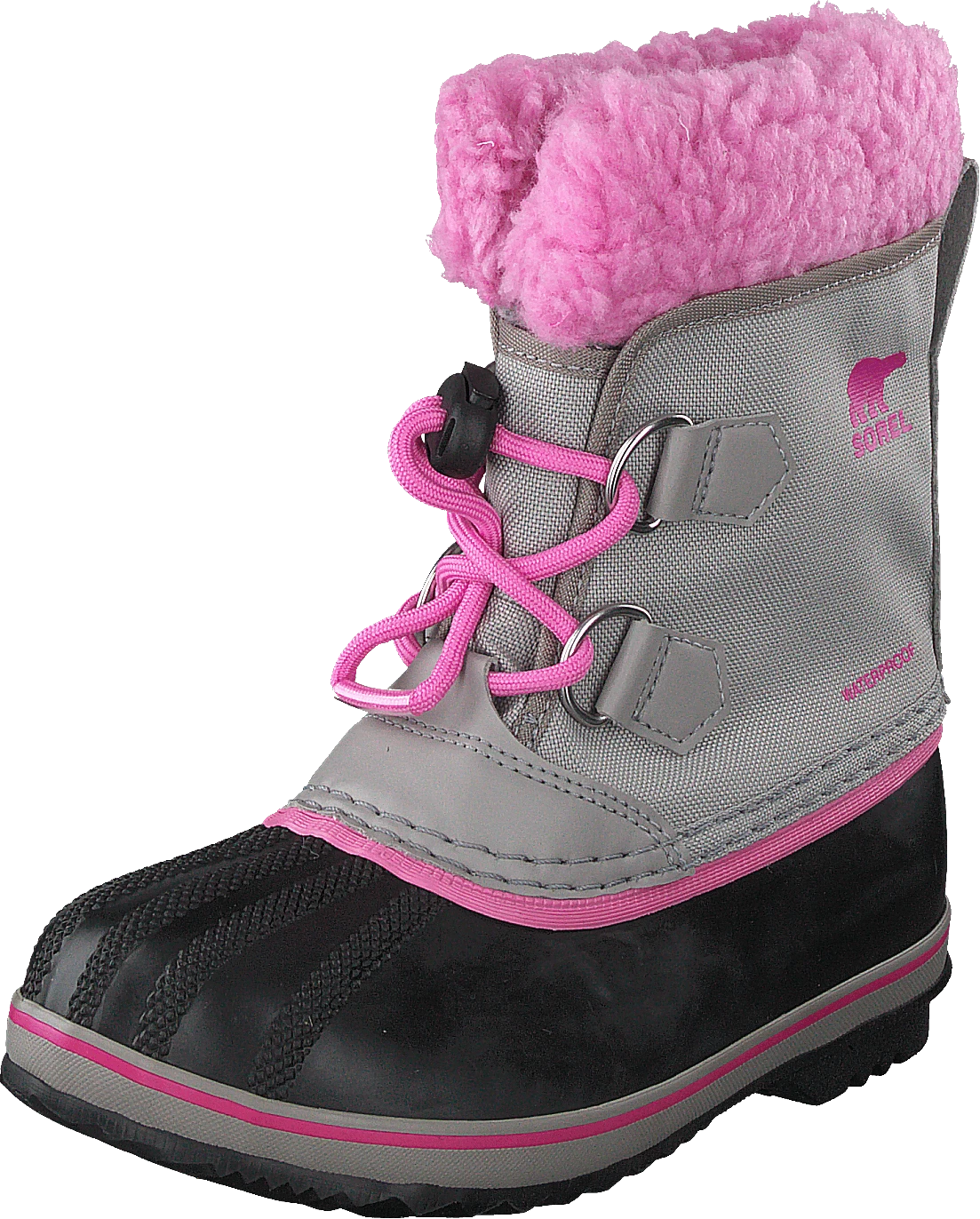 Sorel Children's Yoot Pac Nylon Chrome Grey Orchid 3 Sorel Children's Yoot Pac Nylon Chrome Grey Orchid - Image 3