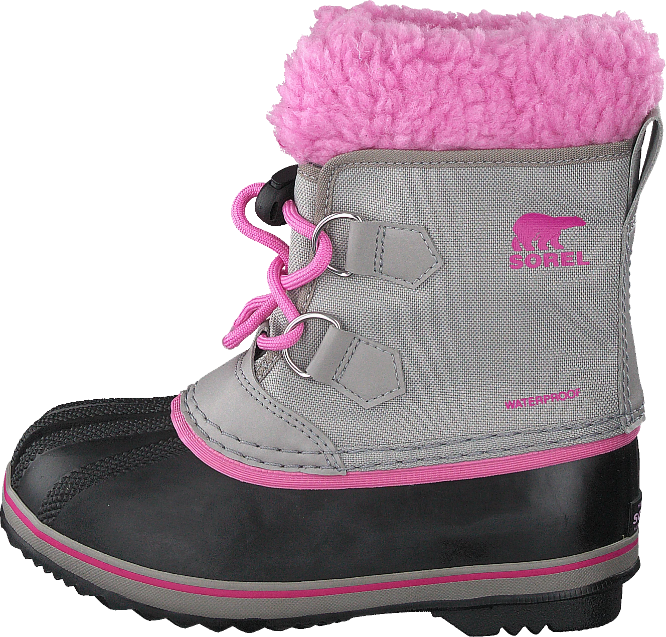 Sorel Children's Yoot Pac Nylon Chrome Grey Orchid 1 Sorel Children's Yoot Pac Nylon Chrome Grey Orchid