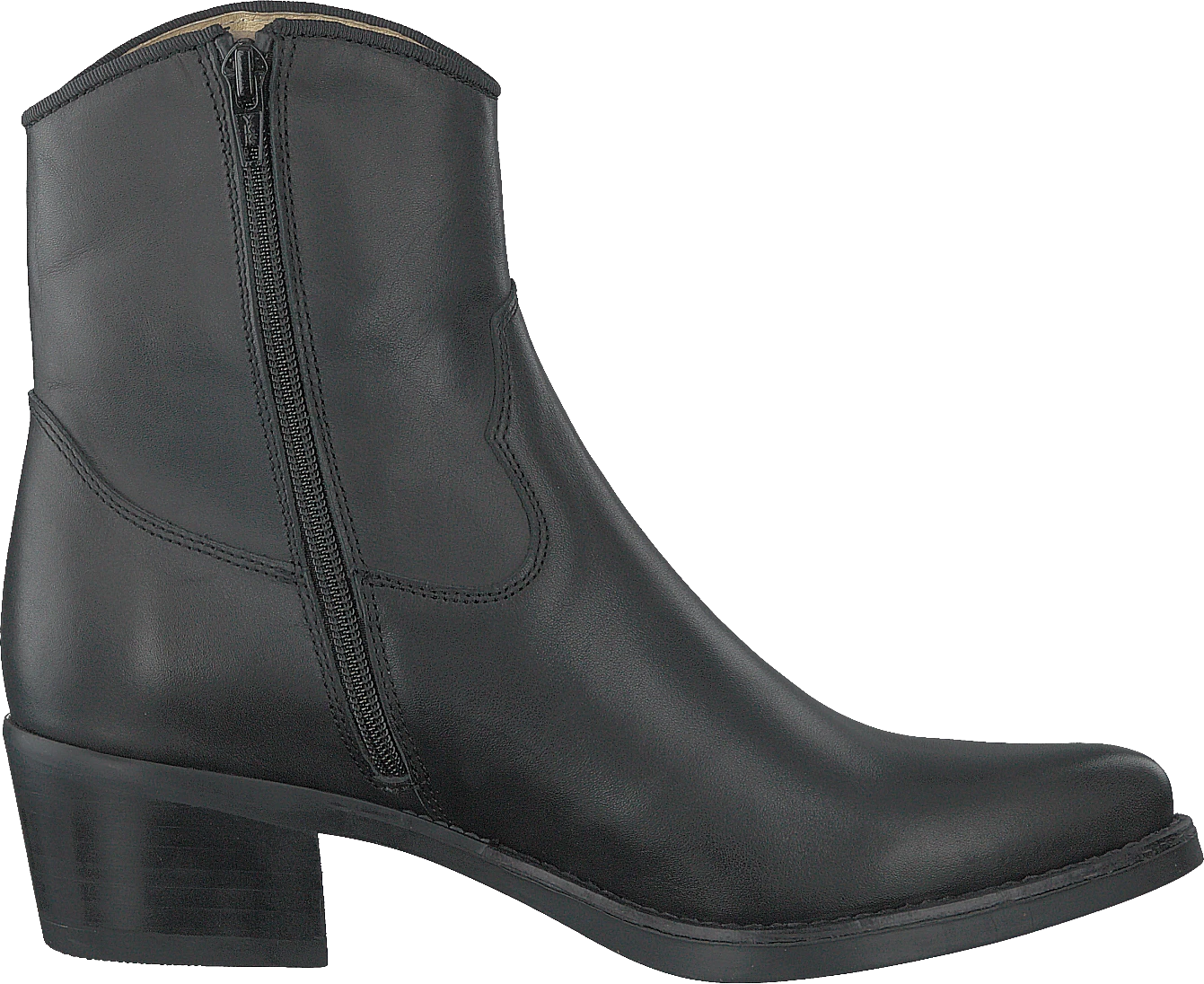 Mid Zip Boot Black 2 Mid Zip Boot Black - Image 2