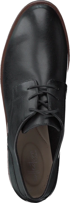 Clarks Griffin Lane Black Leather -Duffy kauppa 60208 03 5