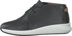 Clarks Un Rio Mid Black Leather