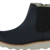 Clarks Crown Halo K Navy Leather