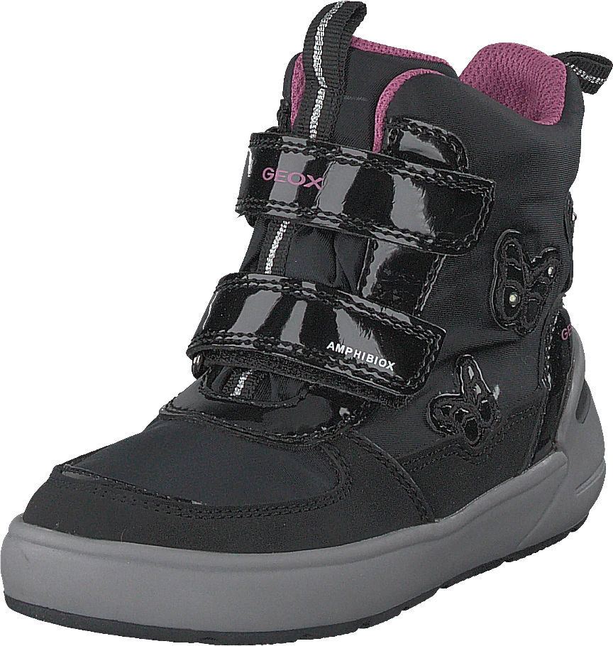 Geox J Sleigh Girl B Abx Black/fuchsia 3 Geox J Sleigh Girl B Abx Black/fuchsia - Image 3