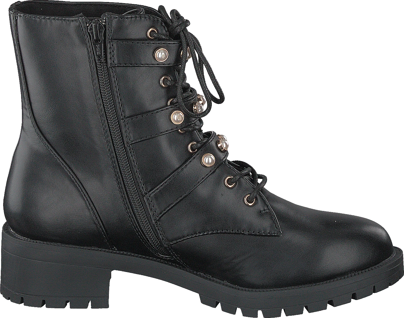 Bianco Biapearl Biker Boot Black 2 Bianco Biapearl Biker Boot Black - Image 2