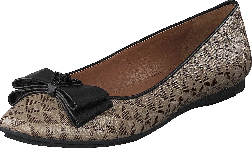 Emporio Armani Ballet Flat R552 Ecru/d.brown+black 3 Emporio Armani Ballet Flat R552 Ecru/d.brown+black - Image 3