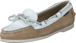 Sebago Nina Suede Lea W Ltbeige-white -Duffy kauppa 60219 83 2