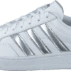 Adidas Originals Team Court W Ftwr White/silver Met./ftwr Wh
