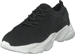 Bianco Biacase Laced Knit Sneaker 104 Black 4 -Duffy kauppa 60227 31 2