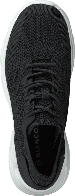 Bianco Biacase Laced Knit Sneaker 104 Black 4 -Duffy kauppa 60227 31 5