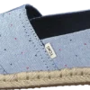 Toms Blu Motif Woven Wm Alpr Esp Ss Blue