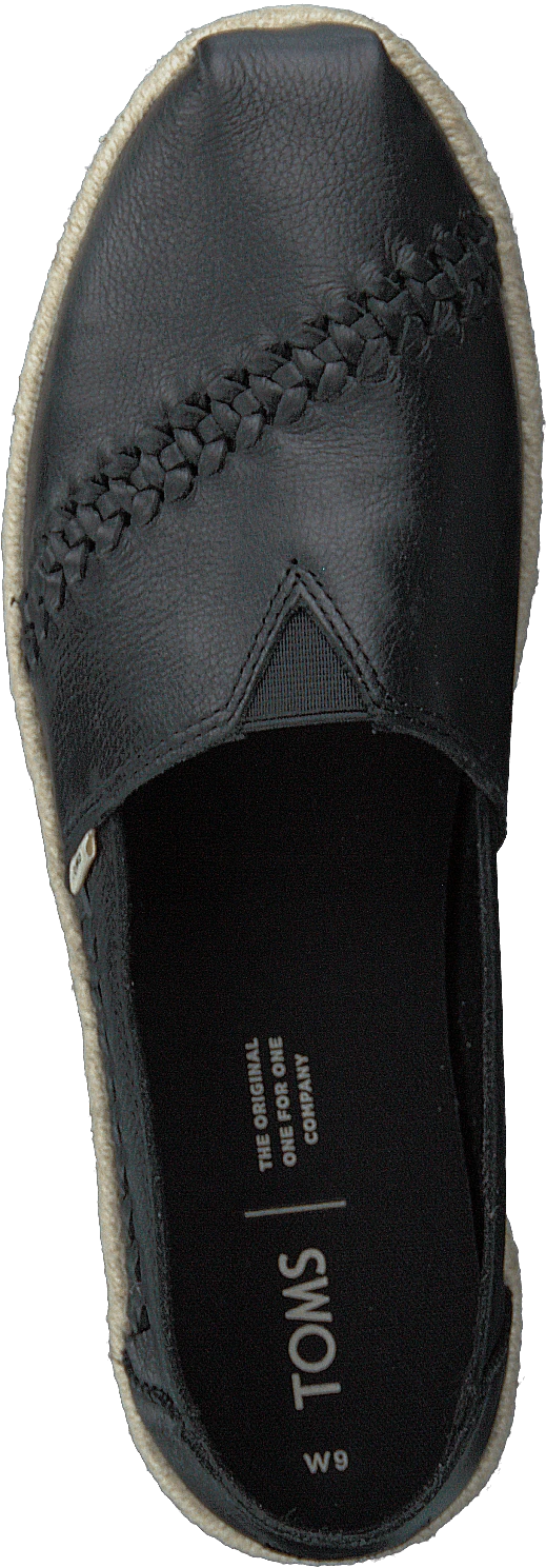 Toms Blk Leather/rope Wm Alpr Esp S Black 6 Toms Blk Leather/rope Wm Alpr Esp S Black - Image 6