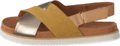 Toms Amb Gld Suede/metall Wm Marisa Gold