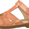 ANGULUS Sandal With Heart Detail And V Peach