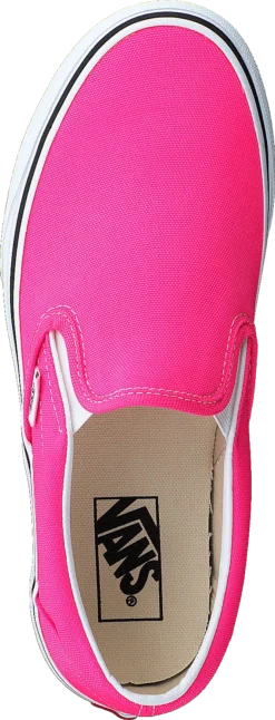 Vans Ua Classic Slip-on (neon) Knockout Pink/true Whit -Duffy kauppa 60243 78 5
