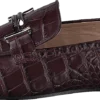 Tod's Gommini Double T Brown Printed Reptile