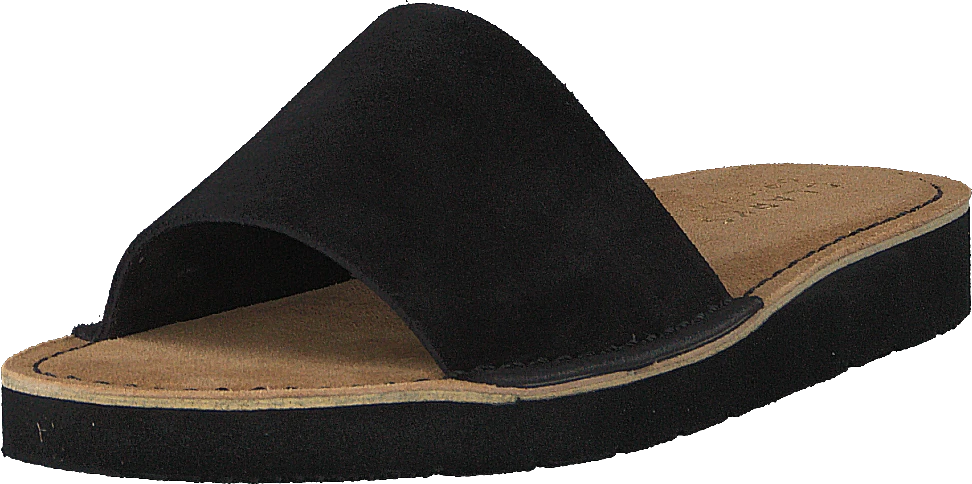 Clarks Originals Lunan Slide Black Leather 3 Clarks Originals Lunan Slide Black Leather - Image 3
