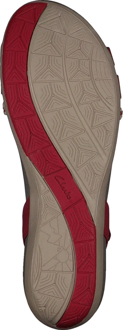 Clarks Tealite Grace Red Nubuck -Duffy kauppa 60254 12 6