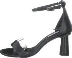 NA-KD Cone Shape Strap Heels Black