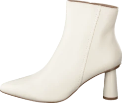 NA-KD Cone Shape Ankle Boots Offwhite