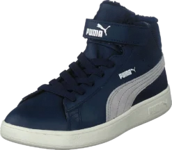 Puma Smash V2 Mid L Fur V Ps Peacoat-Gray Violet -Duffy kauppa 60269 94 2