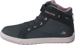 Viking Leah Mid Kids Gtx Dark Grey/dusty Pink