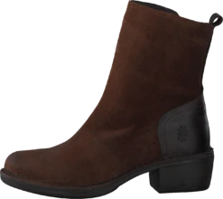 Fly London Moba032fly Oil Suede/rug Camel/dk Brown