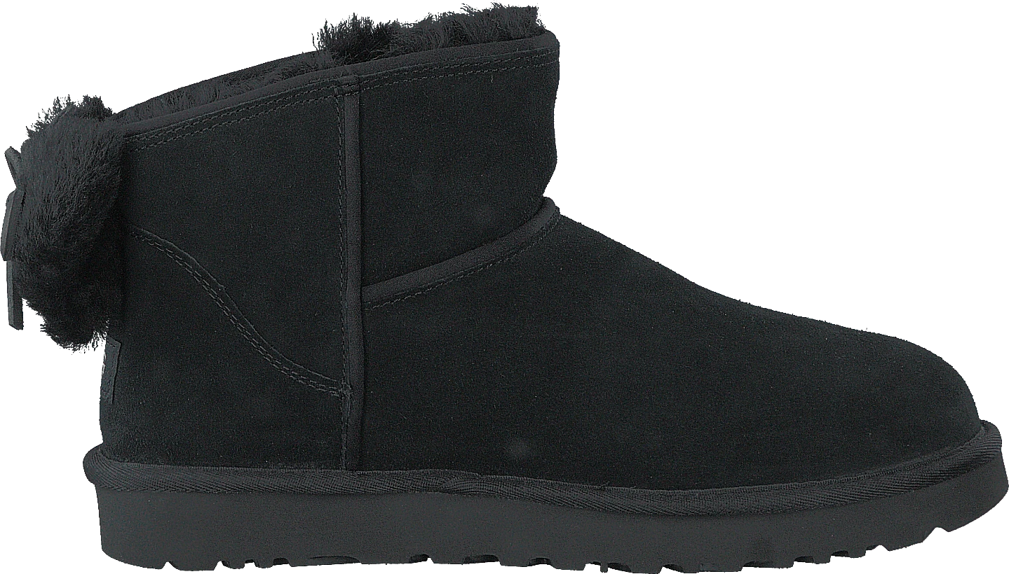Ugg Classic Mini Bow Black 2 Ugg Classic Mini Bow Black - Image 2