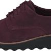 Clarks Sharon Noel Burgundy Nubuck