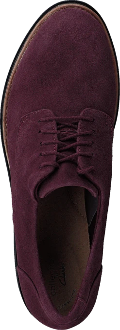 Clarks Sharon Noel Burgundy Nubuck -Duffy kauppa 60279 13 5