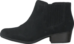 Clarks Adreena Flora Black Suede