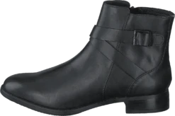 Clarks Hamble Buckle Black Leather