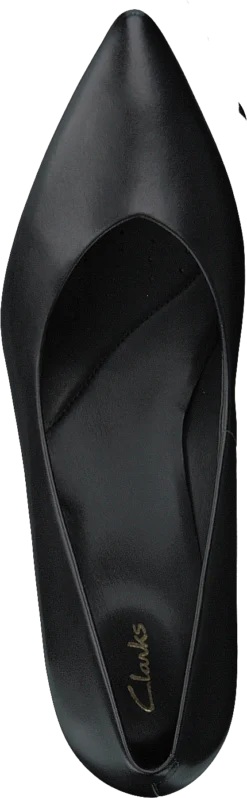 Clarks Laina55 Court2 Black Leather -Duffy kauppa 60279 38 5